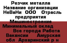 Резчик металла › Название организации ­ НеВаНи, ООО › Отрасль предприятия ­ Машиностроение › Минимальный оклад ­ 50 000 - Все города Работа » Вакансии   . Амурская обл.,Архаринский р-н